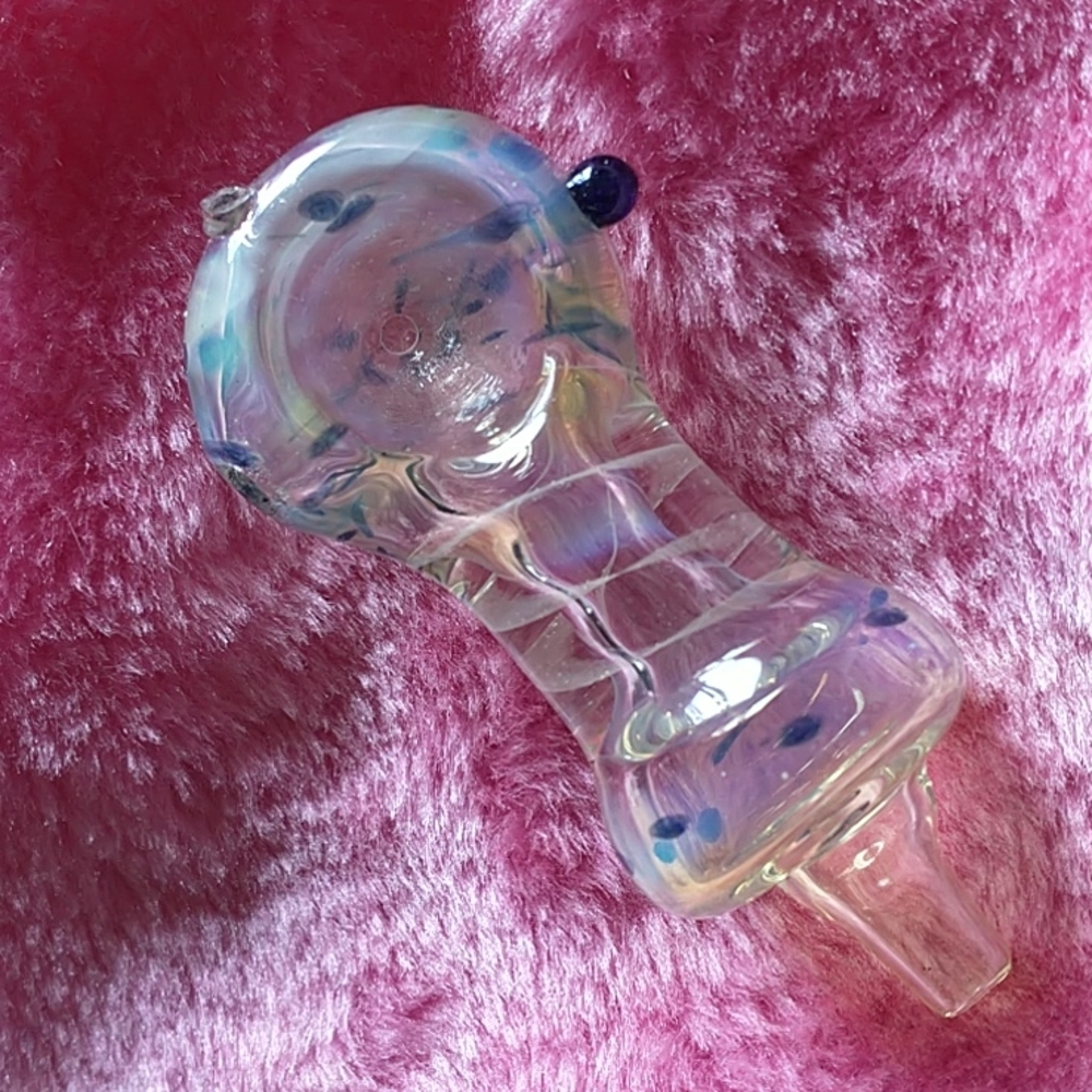 NWT Double Blown Glass Incense Burner